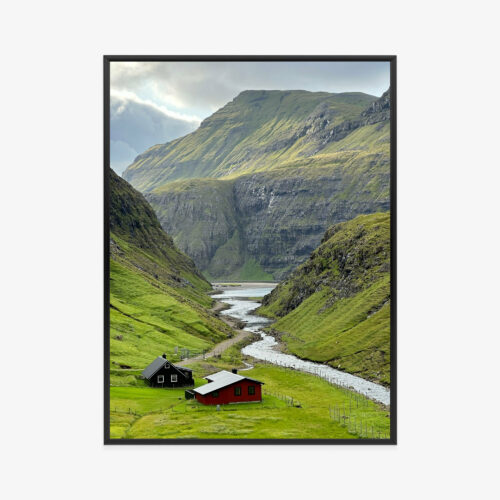 Plakat w ramie Dolina Chaty Rzeka Premium