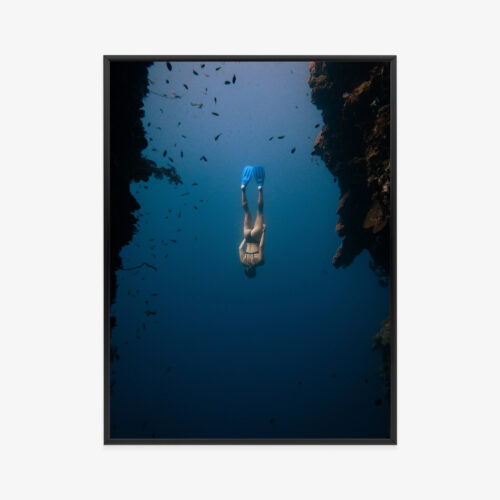 Plakat w ramie Nurkowanie Ocean Przestrzeń Podwodna Premium
