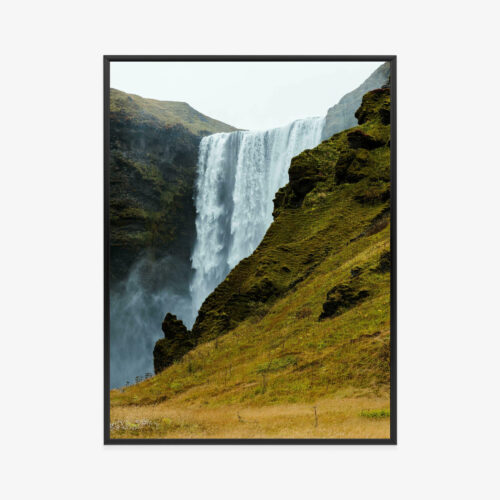 Plakat w ramie Wodospad Skogafoss Krajobraz Islandia Premium