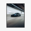 Plakat w ramie Mercedes AMG GT Czarny Samochód Premium