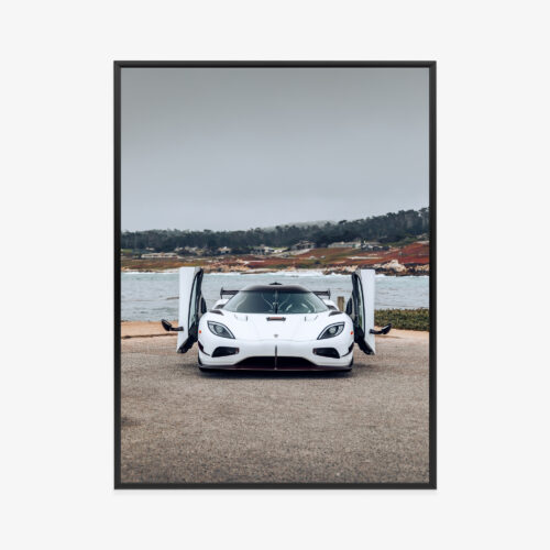 Plakat w ramie Koenigsegg Agera Supercar Otwarte drzwi Premium