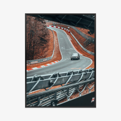 Plakat w ramie Tor wyścigowy Motoryzacja Jesień Premium