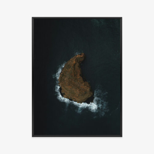 Plakat w ramie Wyspa Minimalizm Ocean Premium