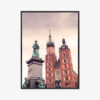 Plakat w ramie Kościół Mariacki w Krakowie Premium