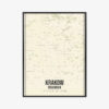 Plakat w ramie mapa Krakowa (Wisconsin) Premium