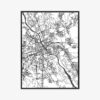 Plakat w ramie Warszawa Premium