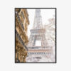 Plakat w ramie Wieża Eiffla zimą Premium