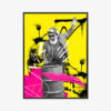 Plakat w ramie DJ Senior Street Art Kolorowy Wybuch Premium