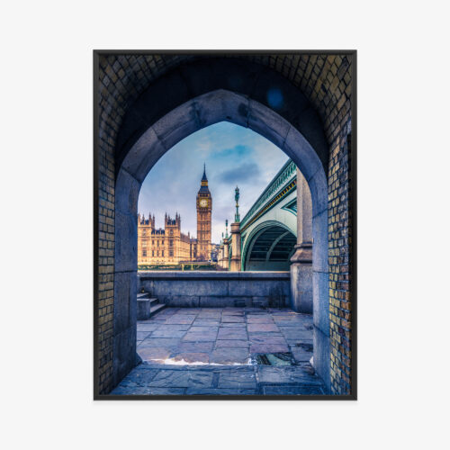 Plakat w ramie Londyn Big Ben Most Widok Premium