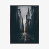 Plakat w ramie Nowy Jork noc panorama Premium