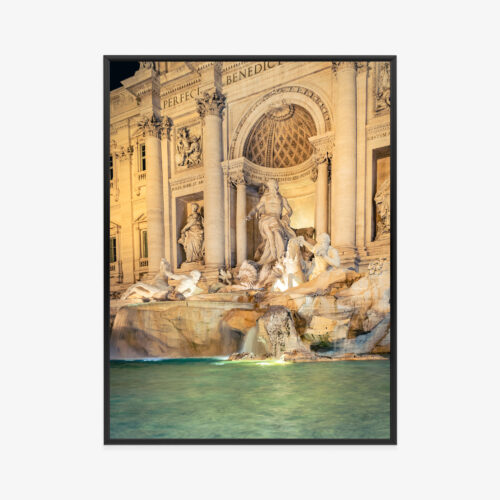 Plakat w ramie Fontanna di Trevi Rzym zabytki Premium