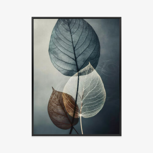 Plakat w ramie liście Minimalistyczne szkice Premium