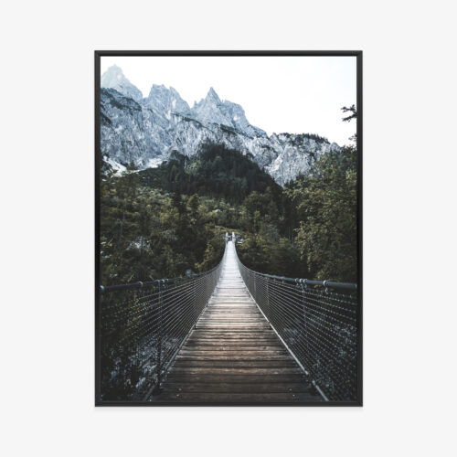 Plakat w ramie Most Górski Natura Dzika ścieżka Premium