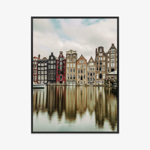 Plakat w ramie Amsterdam Architektura Odbicie Premium