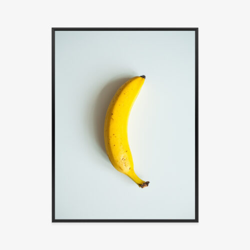 Plakat w ramie Owoc Minimalistyczny Banan Premium