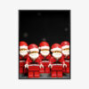 Plakat w ramie Święty Mikołaj Figurka LEGO Zabawny Premium