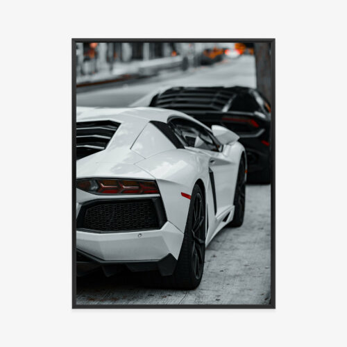 Plakat w ramie Lamborghini Motoryzacja ulica Premium