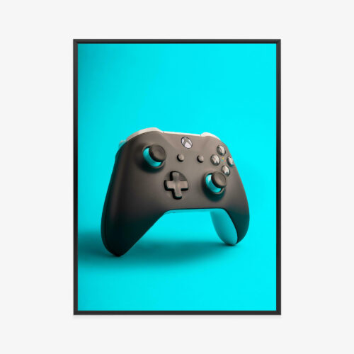 Plakat w ramie Gamepad Gaming minimalizm Premium