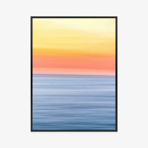 Plakat w ramie Morze Minimalistyczny Zachód słońca Premium